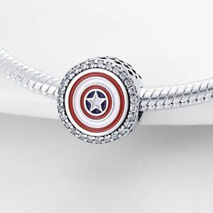Sterling Silver Captain America The Original Avenger Charm